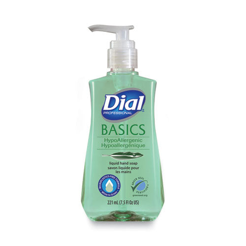 Image of Dial® Professional Basics MP Free Liquid Hand Soap, Unscented, 7.5 oz, 12/Carton