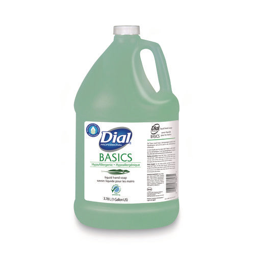 Image of Dial® Professional Basics MP Free Liquid Hand Soap Refill, Honeysuckle Scent, 3.78 L, 4/Carton