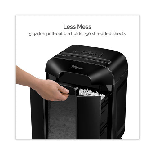 Image of Fellowes® Powershred Lx85 Cross-Cut Shredder, 12 Manual Sheet Capacity