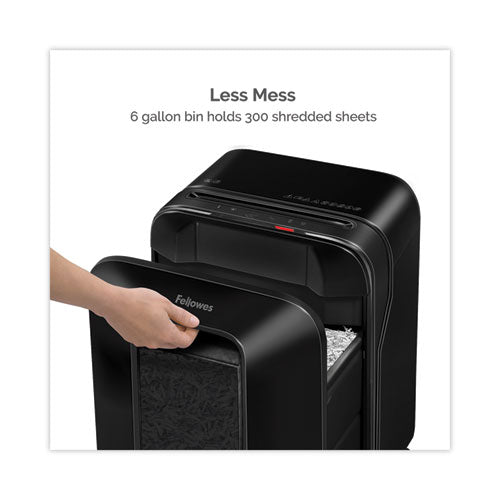Image of Fellowes® Powershred Lx170 Cross-Cut Shredder, 12 Manual Sheet Capacity