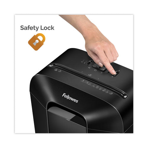 Image of Fellowes® Powershred Lx45 Cross-Cut Shredder, 8 Manual Sheet Capacity