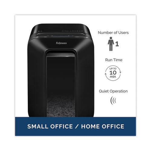 Image of Fellowes® Powershred Lx170 Cross-Cut Shredder, 12 Manual Sheet Capacity