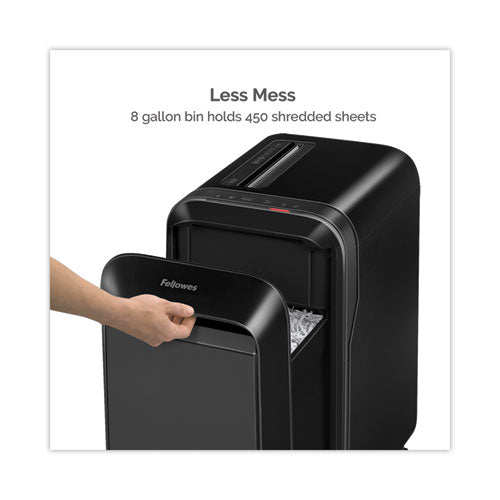Image of Fellowes® Powershred Lx190 Cross-Cut Shredder, 20 Manual Sheet Capacity