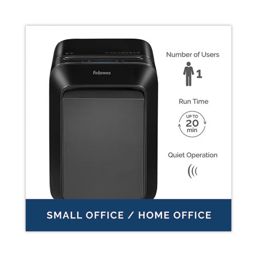 Image of Fellowes® Powershred Lx180 Cross-Cut Shredder, 16 Manual Sheet Capacity