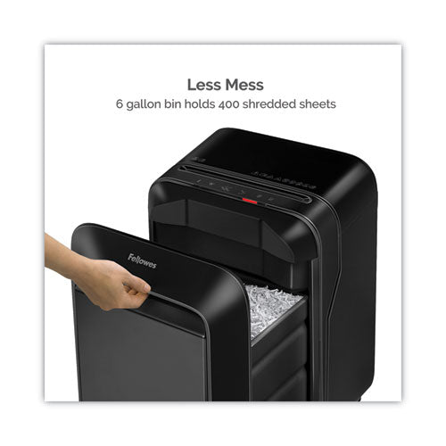 Image of Fellowes® Powershred Lx180 Cross-Cut Shredder, 16 Manual Sheet Capacity