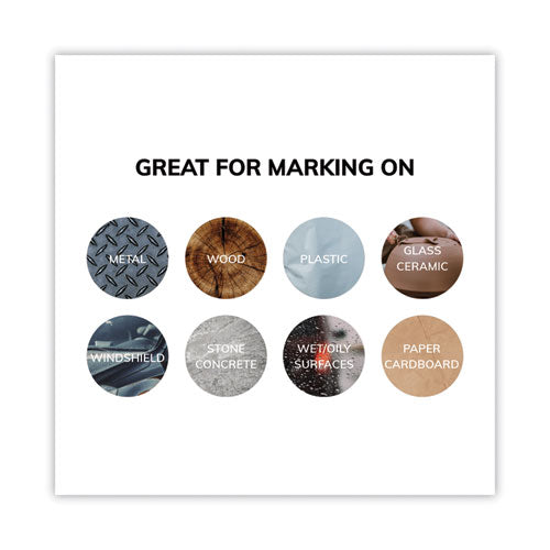 Image of uni®-Paint Permanent Marker, Fine Bullet Tip, White