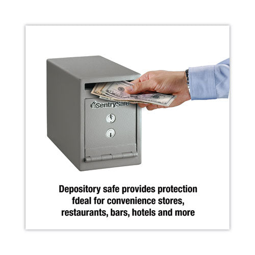 Image of Sentry® Safe Uc025k Safe, 0.23 Cu Ft, 6 X 12.3 X 8.5, Silver