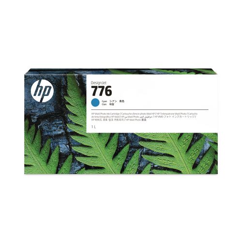 Image of HP HP 776 (1XB09A) Cyan Original DesignJet Ink Cartridge
