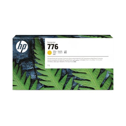 Image of HP HP 776 (1XB08A) Yellow Original DesignJet Ink Cartridge