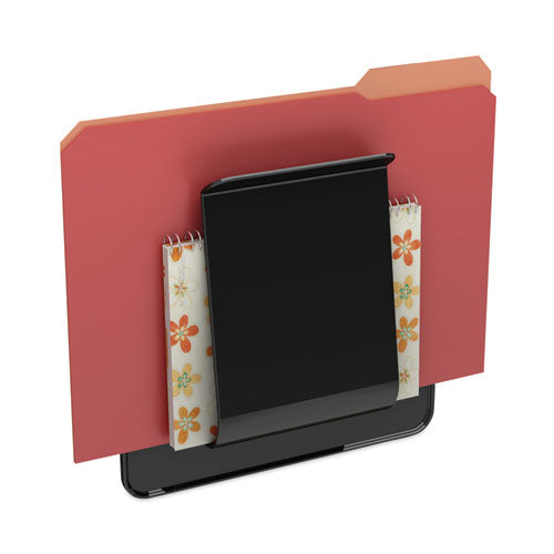 Image of deflecto® Stand Tall Wall File, Legal/Letter/Oversized Size, 9.25" x 10.63", Black