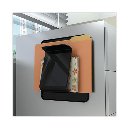 Image of deflecto® Stand Tall Wall File, Legal/Letter/Oversized Size, 9.25" x 10.63", Black