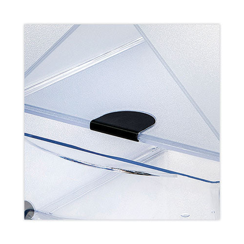 Image of deflecto® Stackable Cube Organizer, Double Cube, Plastic, 12 x 6 x 6, Clear