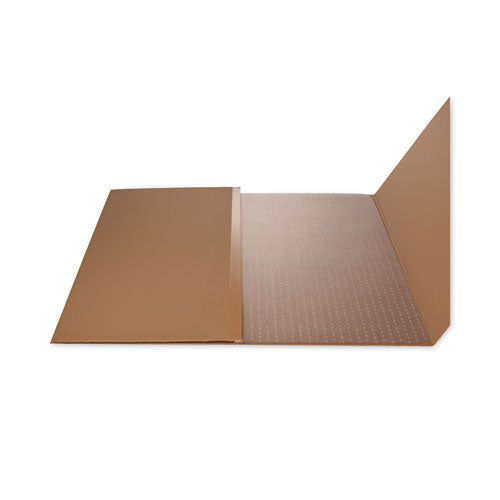 Image of deflecto® Duramat Moderate Use Chair Mat, Low Pile Carpet, Flat, 45 X 53, Rectangle, Clear