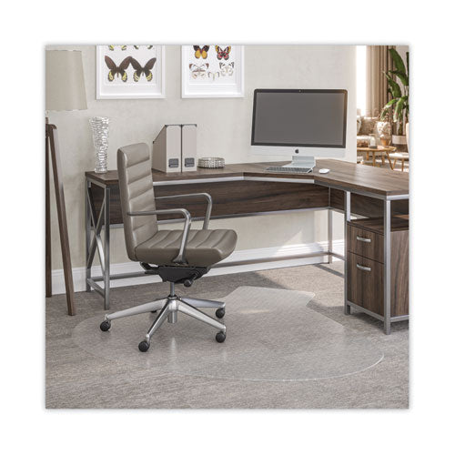 Image of deflecto® Supermat Frequent Use Chair Mat, Medium Pile Carpet, 60 X 66, L-Shape, Clear