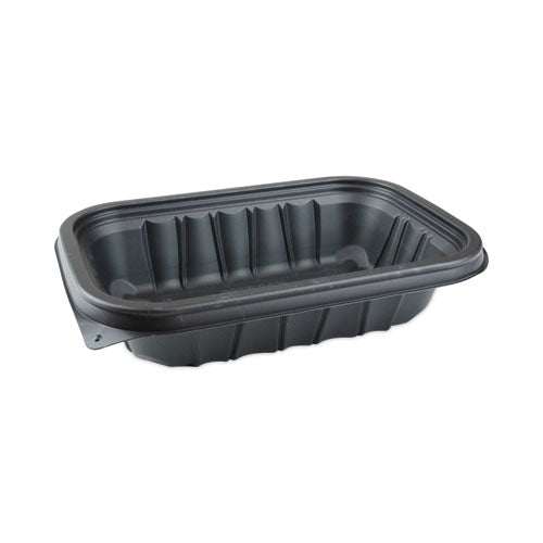 Image of Pactiv Evergreen EarthChoice Entree2Go Takeout Container, 24 oz, 8.66 x 5.75 x 1.97, Black, Plastic, 300/Carton