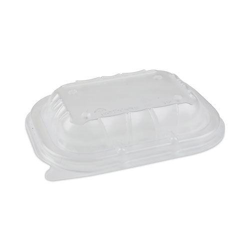 Image of Pactiv Evergreen EarthChoice Entree2Go Takeout Container Vented Lid, 5.65 x 4.25 x 0.93, Clear, Plastic, 600/Carton