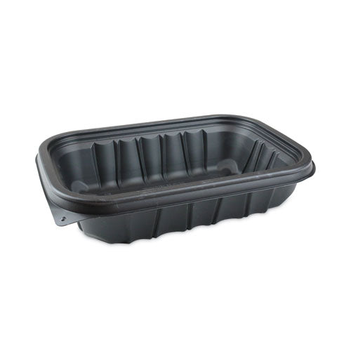 Image of Pactiv Evergreen EarthChoice Entree2Go Takeout Container, 32 oz, 8.66 x 5.75 x 2.72, Black, Plastic, 300/Carton