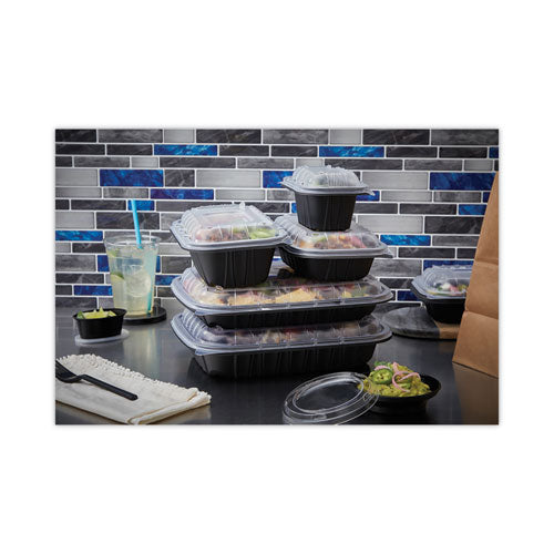 Image of Pactiv Evergreen EarthChoice Entree2Go Takeout Container Vented Lid, 5.65 x 4.25 x 0.93, Clear, Plastic, 600/Carton