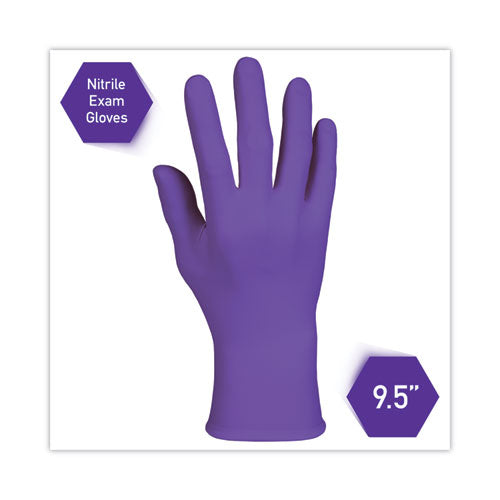 Image of Kimtech PURPLE NITRILE Exam Gloves, 242 mm Length, X-Large, Purple, 90/Box