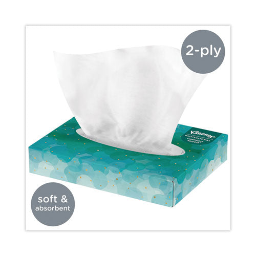 Image of Kleenex® White Facial Tissue Junior Pack, 2-Ply, 48 Sheets/Box, 64 Boxes/Carton