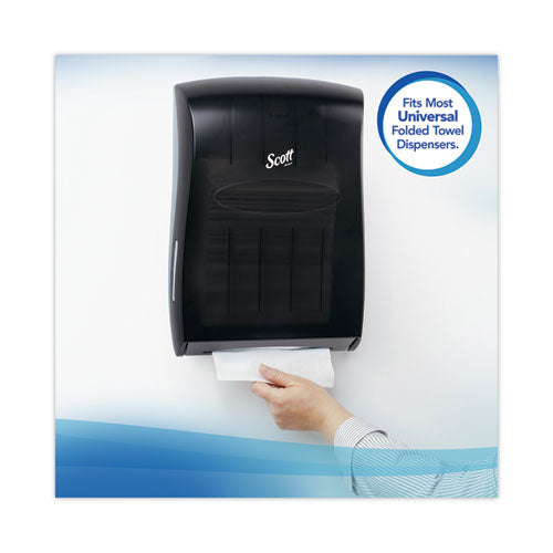 Image of Scott® Essential Single-Fold Towels, Absorbency Pockets, 9.3 x 10.5, 250/Pack, 16 Packs/Carton