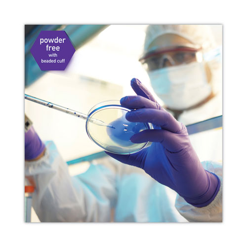 Image of Kimtech PURPLE NITRILE Exam Gloves, 242 mm Length, X-Large, Purple, 90/Box