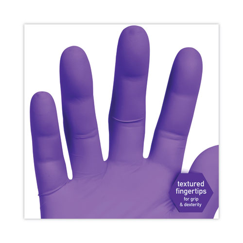 Image of Kimtech PURPLE NITRILE Exam Gloves, 242 mm Length, Large, Purple, 100/Box