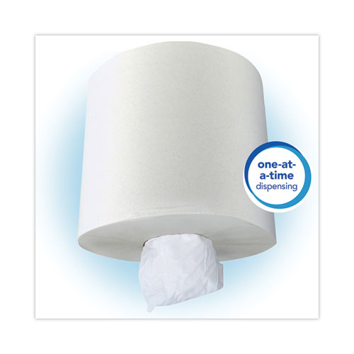 Image of Scott® Essential Roll Center-Pull Towels, 1-Ply, 8 x 12, White, 700/Roll, 6 Rolls/Carton