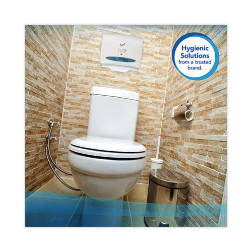 Image of Scott® Personal Seats Sanitary Toilet Seat Covers, 15 X 18, White, 125/pack, 24 Packs/carton