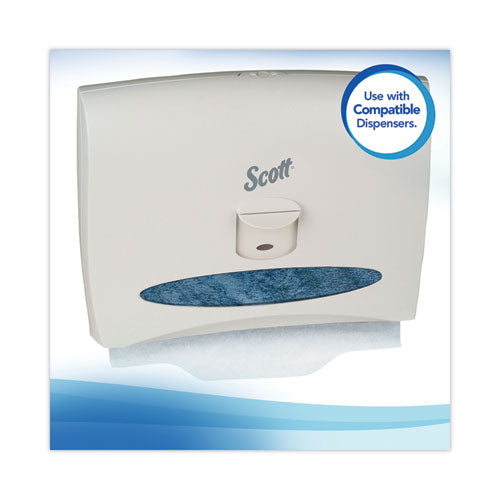 Image of Scott® Personal Seats Sanitary Toilet Seat Covers, 15 X 18, White, 125/pack, 24 Packs/carton
