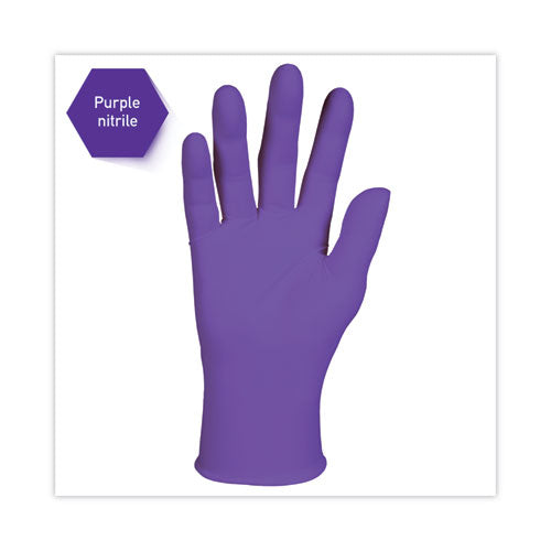 Image of Kimtech PURPLE NITRILE Exam Gloves, 242 mm Length, X-Large, Purple, 90/Box