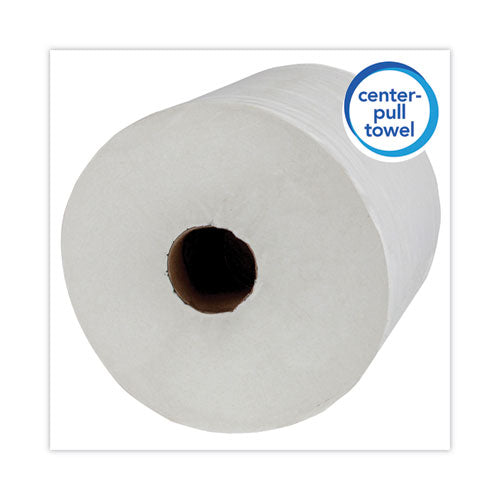 Image of Scott® Essential Roll Center-Pull Towels, 1-Ply, 8 x 12, White, 700/Roll, 6 Rolls/Carton