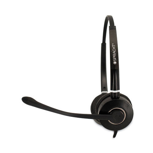 Image of Spracht HS-WD-USB-2 Binaural Over The Head Headset, Black