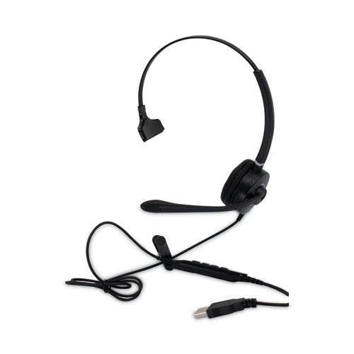Image of Spracht HS-WD-USB-1 Monaural Over The Head Headset, Black
