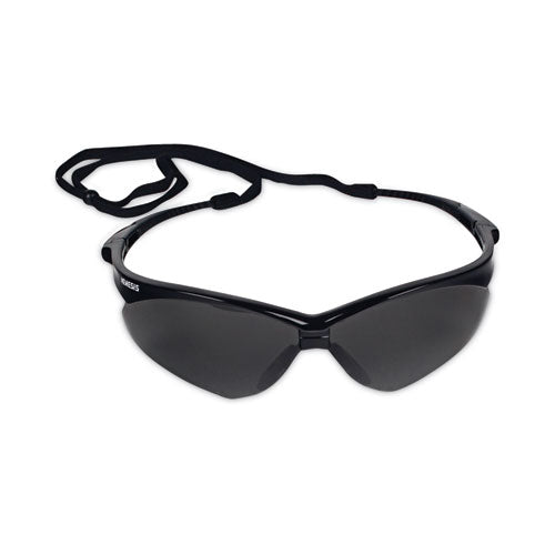 Image of KleenGuard V30 Nemesis Safety Glasses, Black Frame, Smoke Anti-Fog Lens
