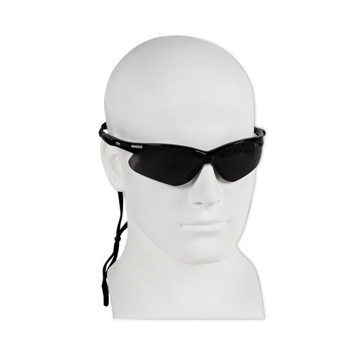Image of KleenGuard V30 Nemesis Safety Glasses, Black Frame, Smoke Anti-Fog Lens