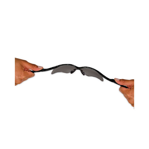 Image of KleenGuard V30 Nemesis Safety Glasses, Black Frame, Smoke Anti-Fog Lens