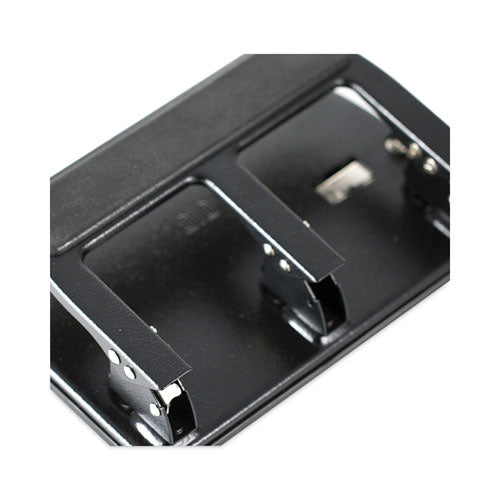 Image of Officemate 40-Sheet Three-Hole Punch With Padded Handle, 9/32" Holes, Black