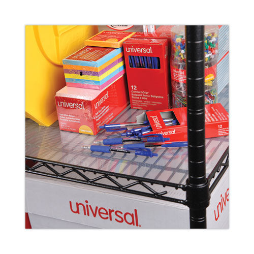 Image of Alera® Shelf Liners For Wire Shelving, Clear Plastic, 48w X 18d, 4/pack
