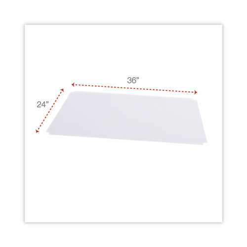 Image of Alera® Shelf Liners For Wire Shelving, Clear Plastic, 36w X 24d, 4/pack