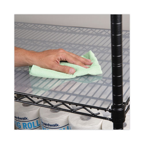 Image of Alera® Shelf Liners For Wire Shelving, Clear Plastic, 36w X 24d, 4/pack