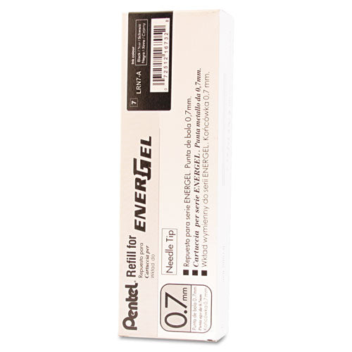 Image of Pentel® Refill For Pentel Energel Retractable Liquid Gel Pens, Medium Needle Tip, Black Ink