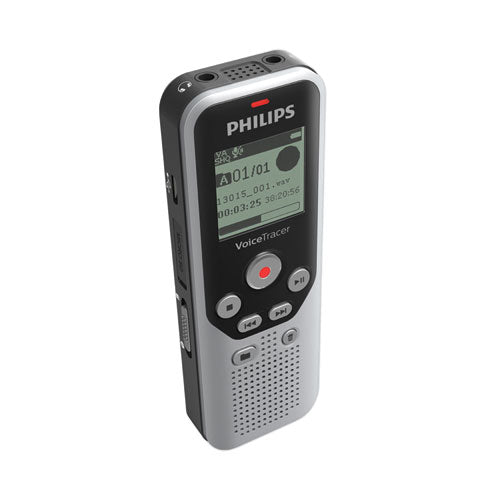 Image of Philips® Voice Tracer DVT1250 Audio Recorder, 8 GB, Black/Silver