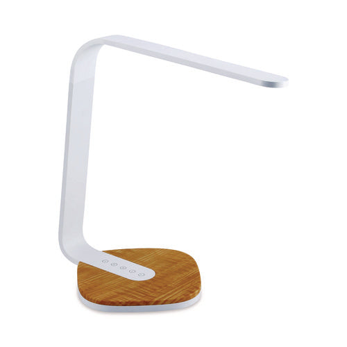 Image of BLACK+DECKER LED Desk Lamp, White/Wood