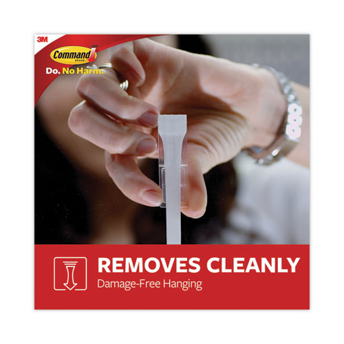 Image of Command Designer Hooks, Medium, Plastic, White, 3 lb Capacity, 13 Hooks and 16 Strips/Pack