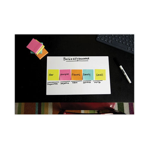 Image of Post-it® Dry Erase Sheets, Laminate Film Surface, 7" x 11.3", White, 3/Pack
