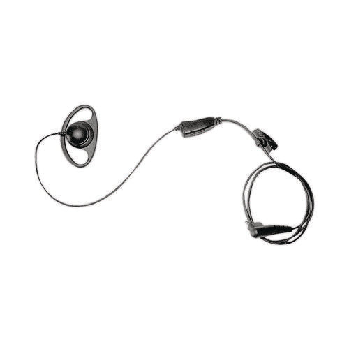 Image of Motorola® D-Style Earpiece with In-Line Microphone and Push-To-Talk, Black