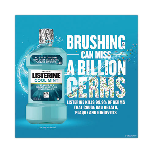 Image of Johnson & Johnson® Listerine Cool Mint Mouthwash, 1 L Bottle