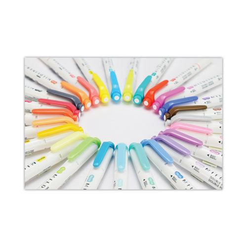 Image of Zebra® Mildliner Double Ended Highlighter Variety Pack, Asst Ink Colors, Bold-Chisel/Fine-Bullet Tips, Asst Barrel Colors, 25/Pack