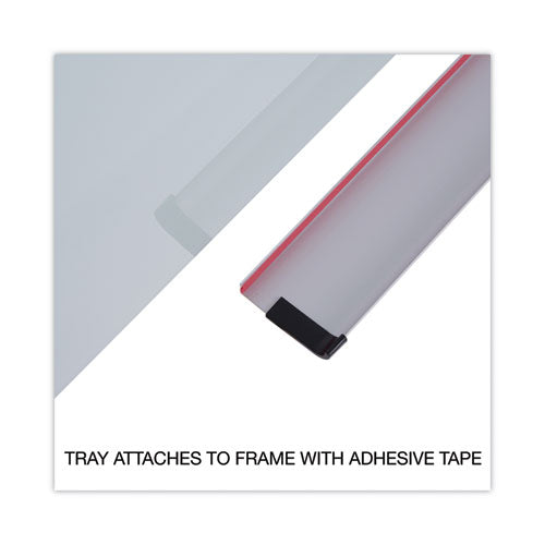 Image of Universal® Frameless Glass Marker Board, 72" x 48", White Surface